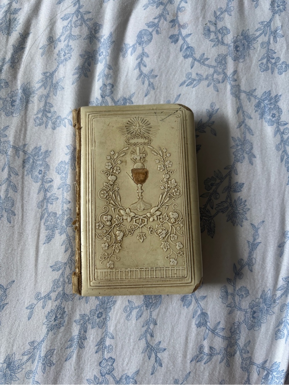 Antique Catholic Prayer Book Celluloid 1912 Pocket Sized St Louis Archdiocese 4”